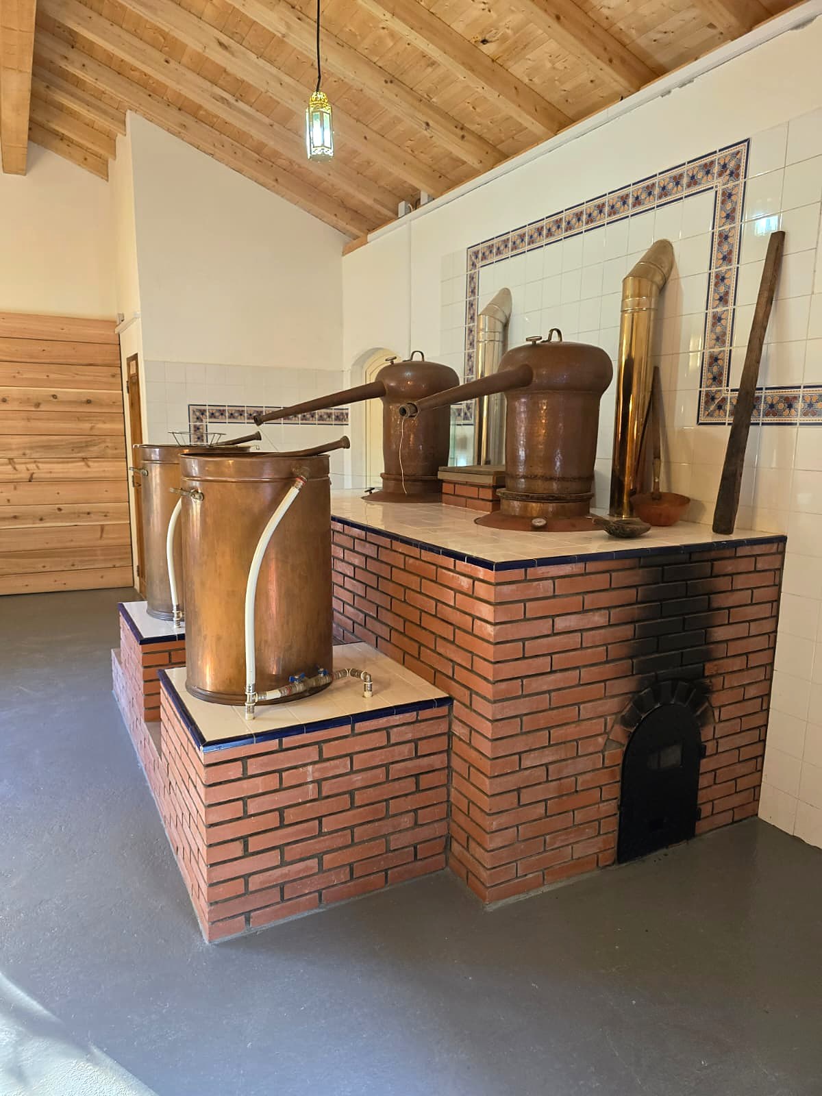 Copper stills at the Monte Novo da Serra distillery